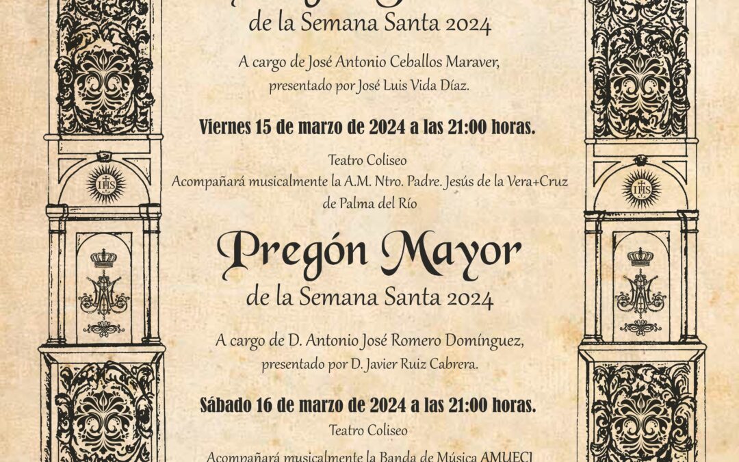 Pregones de la Semana Santa de Palma del Río 2024
